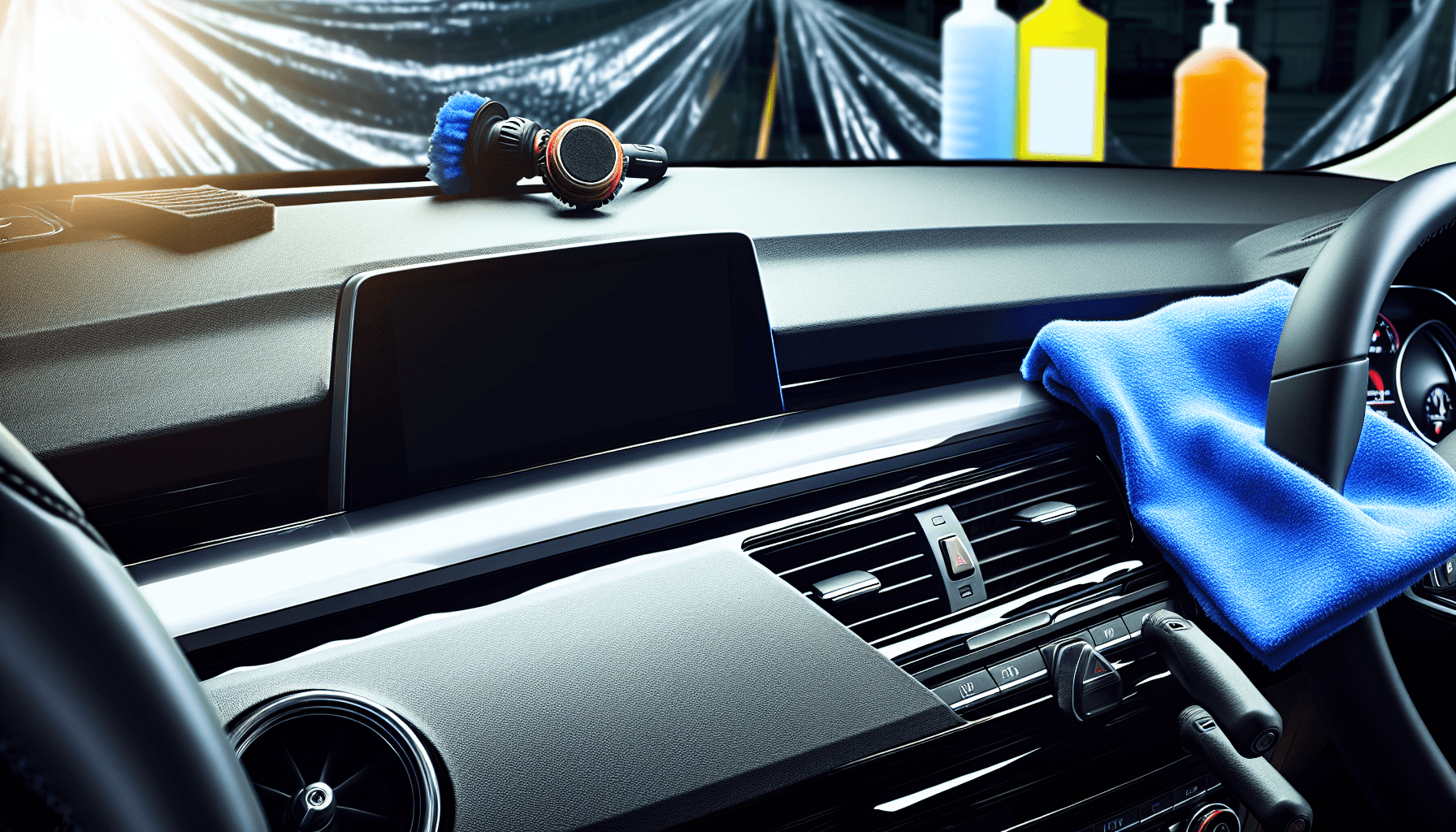 Close-up of a clean car dashboard in Freehold, NJ